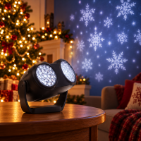 Двоен прожектор за снежинки Snowflake Lamp – коледна светлинна украса