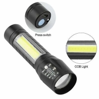 Мултифункционално LED фенерче XPE + COB със ZOOM – Компактна мощ за всяка ситуация