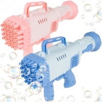 Електрически пистолет за сапунени балони Bubble Gun – Автоматичен бластер за балончета, син