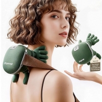 Масажор за врат и рамене Coliatik с нагряване – Дълбок Шиацу масаж, 3 степени, Безжичен USB-C