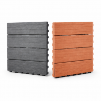 Декинг плочки 30х30x2,5 см – Дървени WPC, 2 цвята