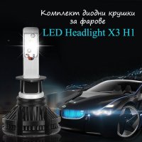 Комплект диодни крушки за фарове LED Headlight X3 H1