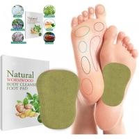 Детокс лепенки с пелин Wormwood Body Clean – билкови подложки за крака за по-добър сън и релаксация (16 бр.)