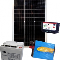 Фотоволтаична система с 60 Wp монокристален соларен панел