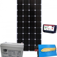 Фотоволтаична система с 150 Wp монокристален соларен панел