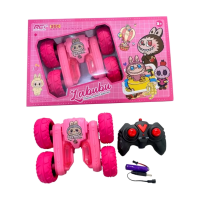 Labubu 360° RC каскадьорска кола с дистанционно управление – светлини и въртене