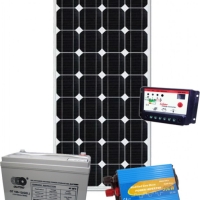 Фотоволтаична система с 100 Wp монокристалени соларени панели