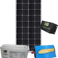 Фотоволтаична система с 200Wp монокристален соларен панел