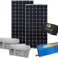 Фотоволтаична система с 500Wp монокристалени соларени панели