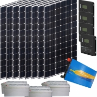 Фотоволтаична система с 2000 Wp монокристалени соларени панели