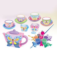 Felyx Toys Керамичен сервиз за чай за оцветяване Пеперуди Tea Party (18 части) ZY977461-808-C9