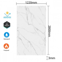 PVC панел с мраморен ефект – Бял мрамор Калаката DY2001