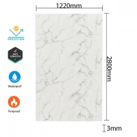 PVC панел с мраморен ефект – Бял мрамор с едри шарки S1160-1