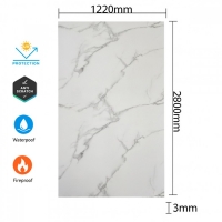 PVC панел с мраморен ефект – Бял мрамор с лек сив оттенък KL8263