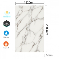 PVC панел с мраморен ефект – Наситен бял мрамор DY2003