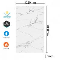 PVC панел с мраморен ефект – Снежен мрамор DY2010