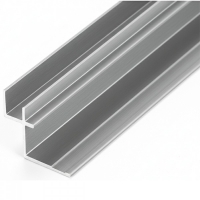 Алуминиев H-профил (Външен ъгъл) – Сребърен