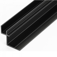 Алуминиев H-профил (Външен ъгъл) – Черен