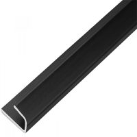 Алуминиев L-профил (Завършващ) – Черен