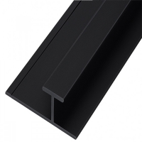 Алуминиев Т-профил (Свързващ) – Черен