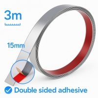 Интериорна самозалепваща лайсна – Сребърен