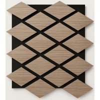 Акустичен панел с форма на диамант – Светъл орех