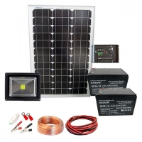 Мобилна фотоволтаична система за осветление с LED ПРОЖЕКТОР 20W / 12V