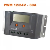 PWM Контролер-регулатор за соларни панели 12/24V 30A Eaglestar