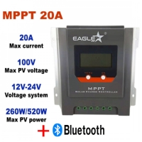 MPPT Контролер за соларна система с блутут 20A 12/24V Eaglestar