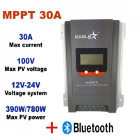 MPPT Контролер за соларна система с блутут 30A 12/24V Eaglestar
