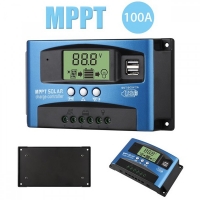 100A MPPT 12/24V Контролер за соларна панели, LCD дисплей, USB