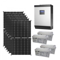 Соларна система 3600W с AGM батерии и хибриден инвертор – Пълно решение за енергийна независимост