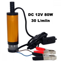 Водна помпа потопяема 12V 80W ф51, 5m кабел, 30 л/мин