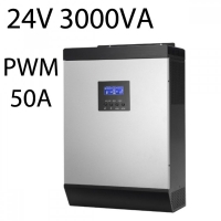 Хибриден соларен инвертор 24V 2400W PWM 50A