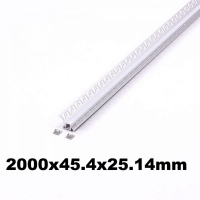 Алуминиев профил за LED лента 2000x45.4x25.14mm сиво тяло SKU 3362