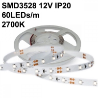 LED Лента SMD3528 60LED/m IP20 12V 4.2W/m 3000K