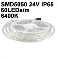 LED Лента SMD5050 60/1 бяла влагозащитена 24V 45W