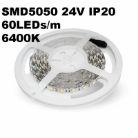 LED Лента SMD5050 60/1 Бяла Невлагозащитена 24V 45W