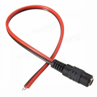 Женска DC Захранваща букса 5.5x2.1mm с 20cm кабел