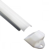 Лайсна за светодиодна лента матова 1м