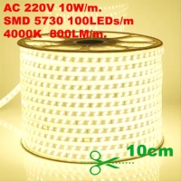 5730 LED Лента 220V водоустойчива неутрална бяла 1 метра
