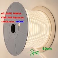 LED COB Лента 240 LEDs, 10W, 220V, 4000K, 1400Lm, IP65