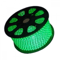 3014 Светодиодна лента 220V водоустойчива зелена 1 метра
