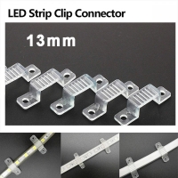 Комплект 10 бр. Скоби за закрепване на LED лента 13mm