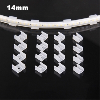 Комплект 10 бр. Скоби за закрепване на LED лента 14mm