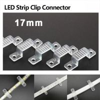 Комплект 10 бр. Скоби за закрепване на LED лента 17mm