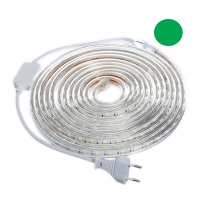 3014 Светодиодна лента 220V водоустойчива зелена 10 метра