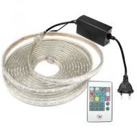 RGB Светодиодна лента 5050 с дистанционно 220V IP65 10 метра