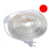 3014 Светодиодна лента 220V водоустойчива червена 10 метра