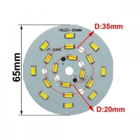 9W Светодиодна платка 65mm 6000K